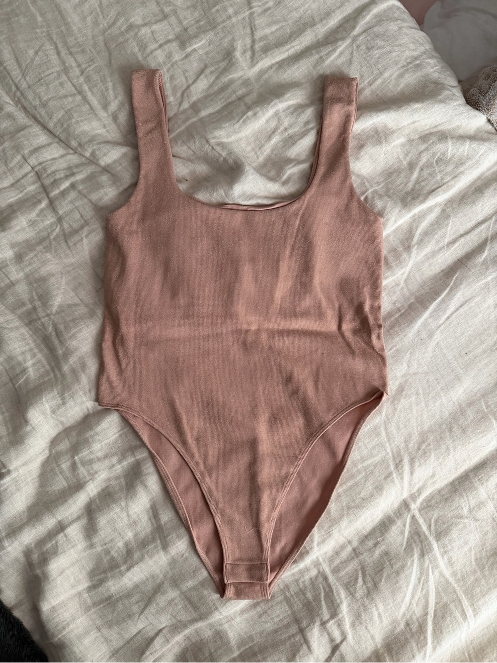 NEW A New Day Scoop Neck Bodysuit in Dusty Rose